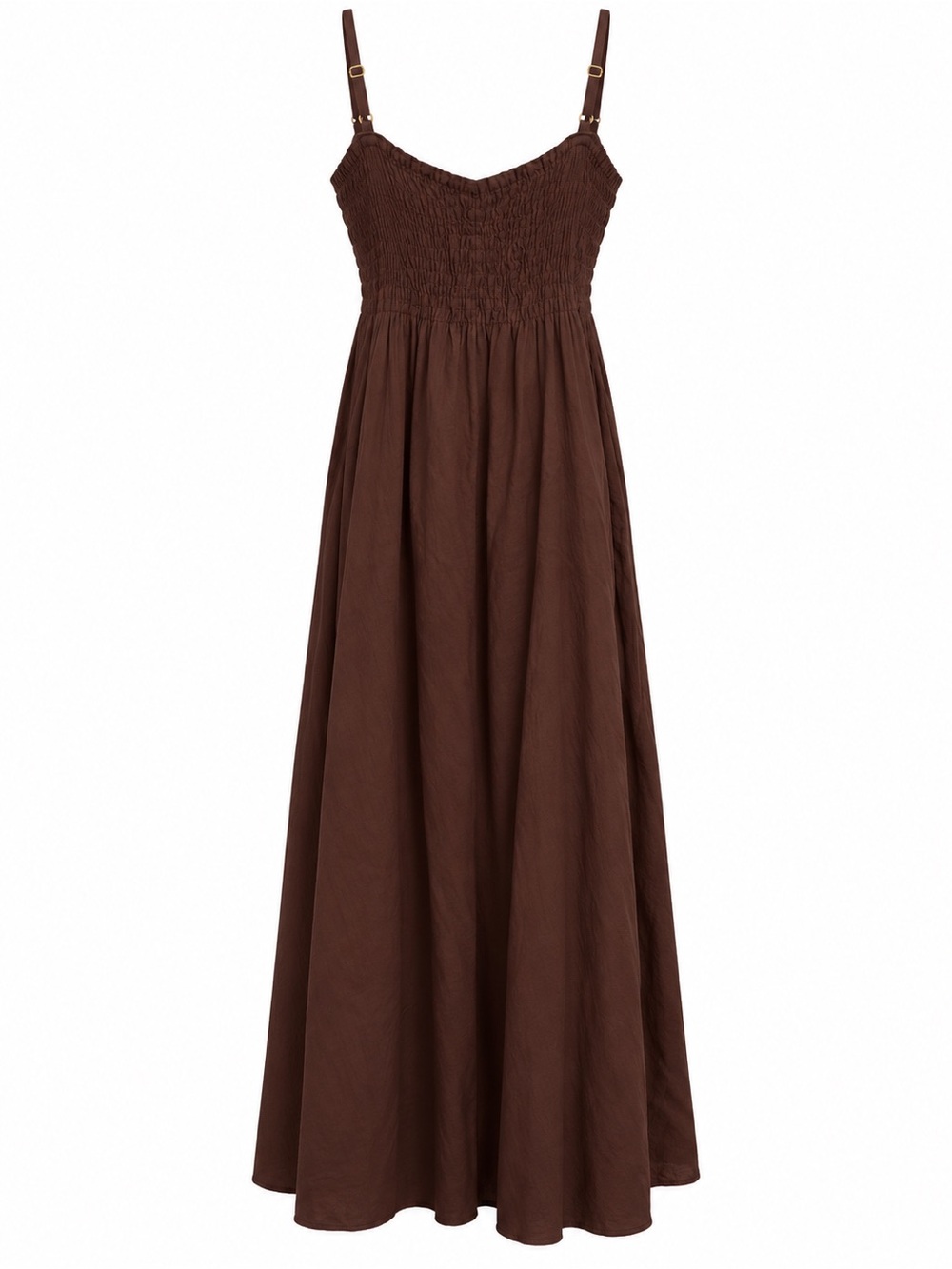 Speed Control New York 3X Brown Embroidered Cotton Boho Maxi Dres - Picture 4 of 5
